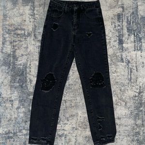 Ripped black jeans